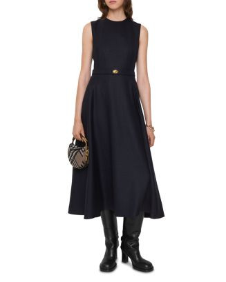 Amelia Belted Check Wool Dress | Bloomingdale's (US)