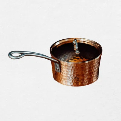 Petite French Copper Butter Pot With Lid | Wayfair North America