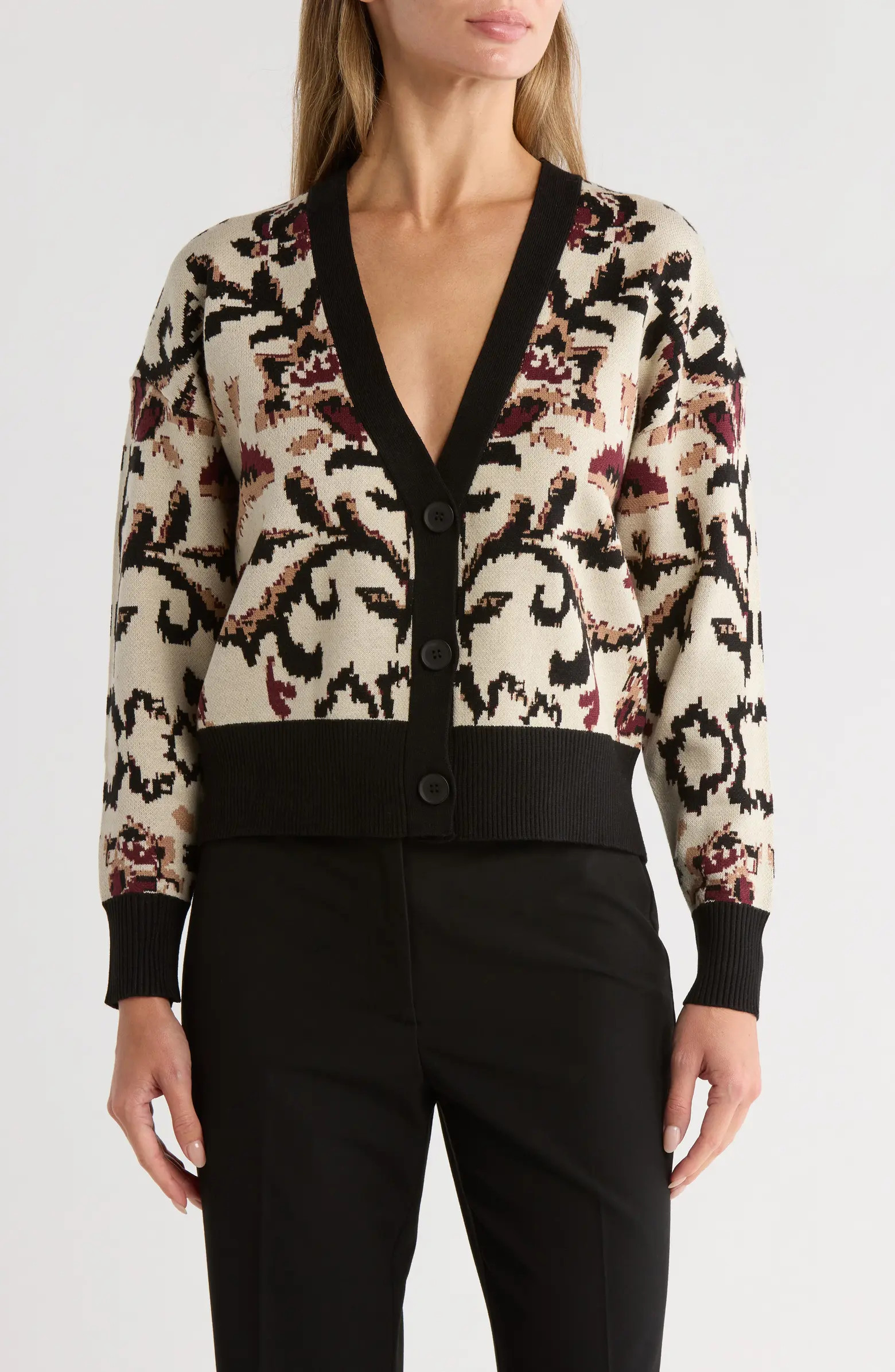 V-Neck Crop Cardigan | Nordstrom Rack