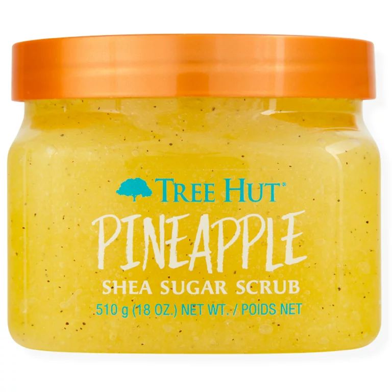 Tree Hut Shea Sugar Exfoliating Body Scrub Pineapple, 18 oz - Walmart.com | Walmart (US)