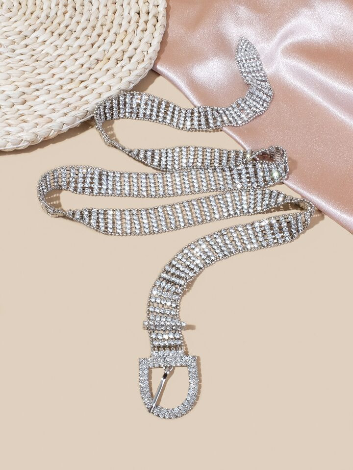 1pc Women Rhinestone Decor Belt | SHEIN