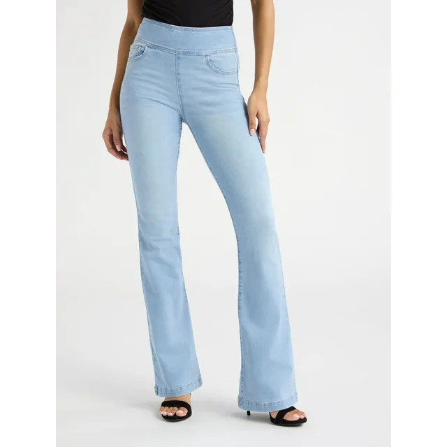 Sofia Jeans Women's Melisa Flare High Rise Pull On Jeans, Sizes 0-20 - Walmart.com | Walmart (US)