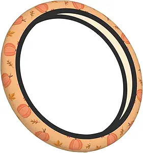 Pumpkin Pattern With Fall Leaves Steering Wheel Covers For Women Girls Universal 15 Inch Car Whee... | Amazon (US)
