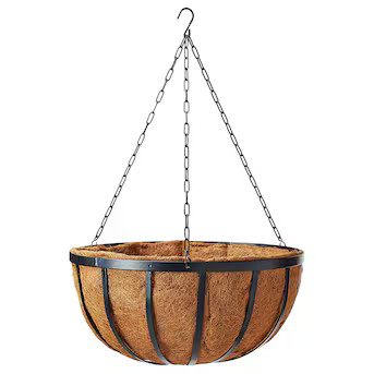 Arcadia Garden Products Round 9.5-Inches W Large Black Metal Indoor/Outdoor Planter | Lowe's