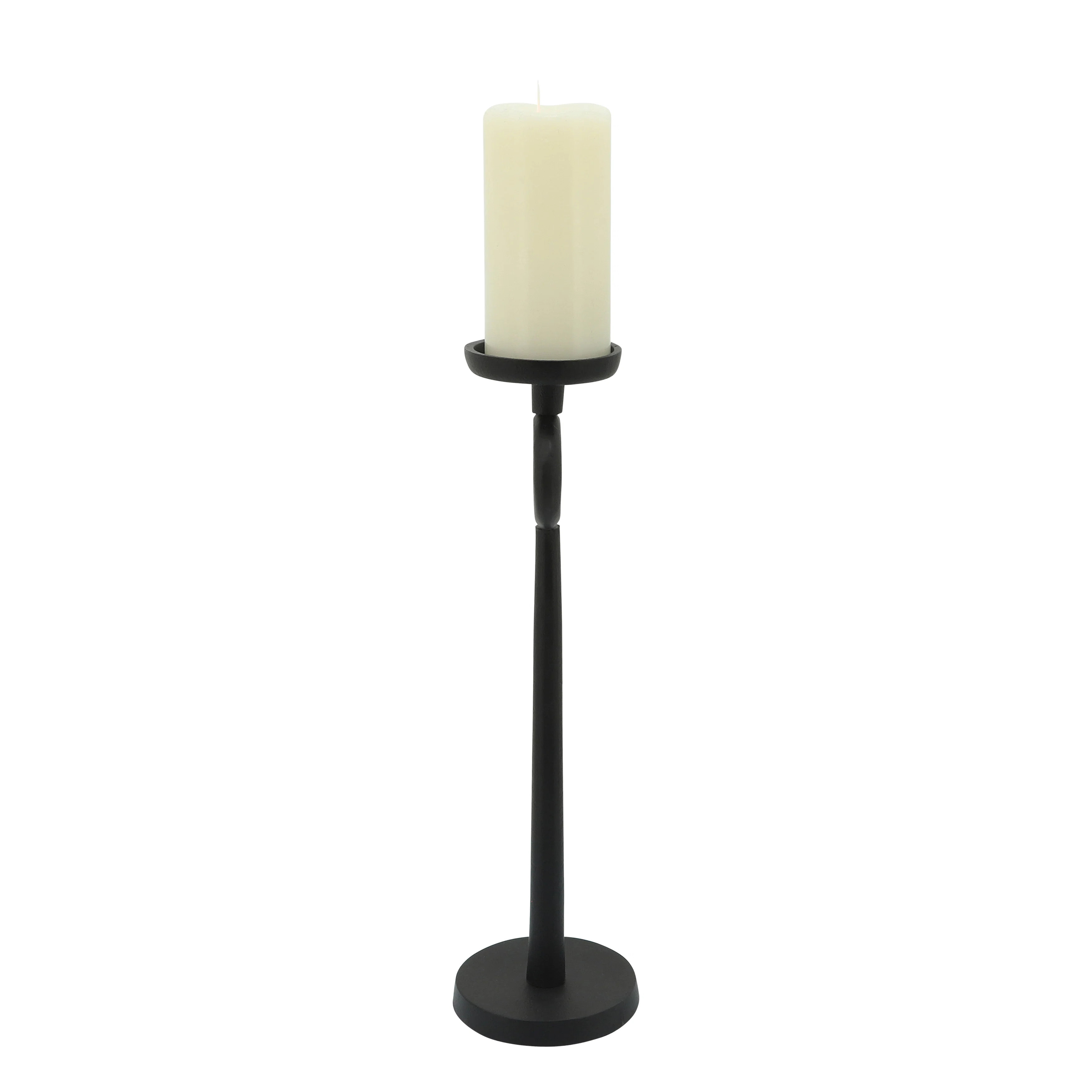 Simple Black Modern Iron Candle Holder | Wayfair North America