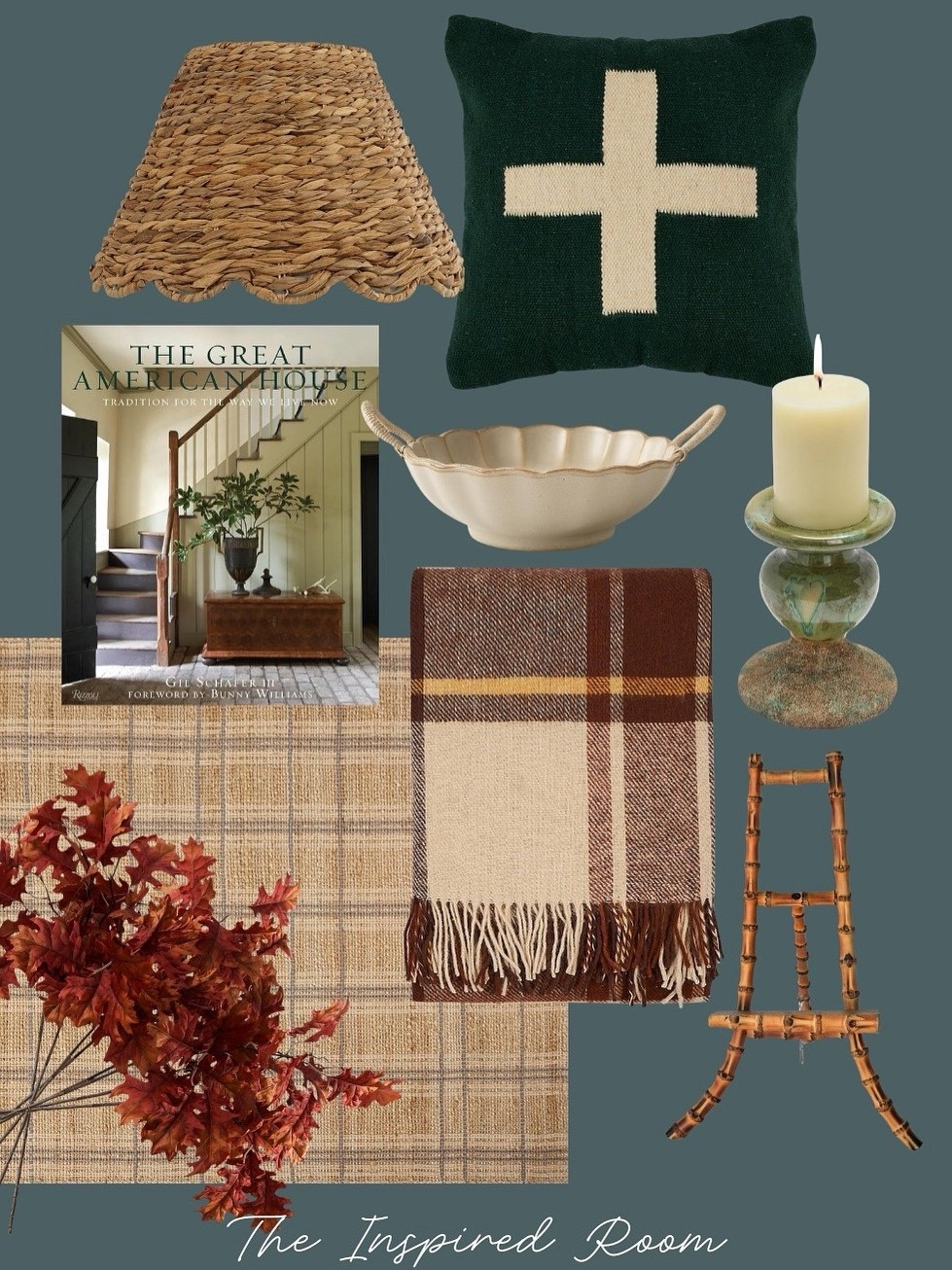 Amazon Fall Decor Finds - swiss cross pillow, great american house book, scalloped seagrass lampshade, faux fall leaves (just ordered these myself!), bamboo easel, candleholder, rug, plaid throw blanket, bowl

seasonal home decor, fall candles, holiday greenery, spring refresh, summer coastal, cozy winter textures, everyday tablescape, hosting essentials, natural linens, classic wreaths, mantle decor, table setting, timeless accessories, intentional home style, collected and cozy, Pottery Barn style, Serena & Lily look, McGee & Co inspired, Amazon Home favorites, Target Home finds

#LTKHome #LTKSeasonal #LTKSaleAlert