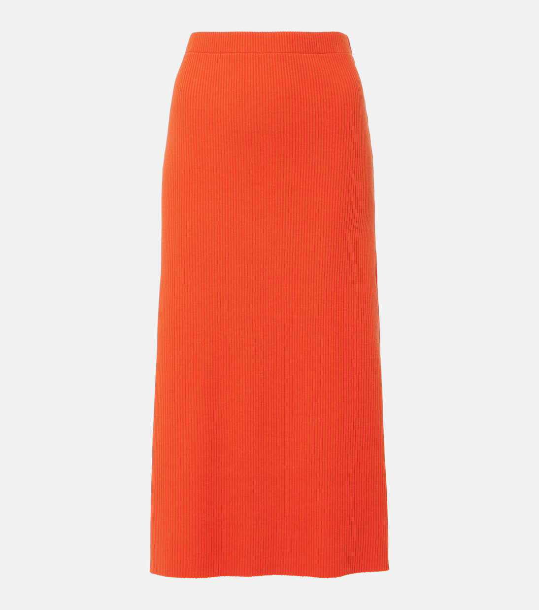 Ribbed-knit cotton-blend midi skirt | Mytheresa (US/CA)