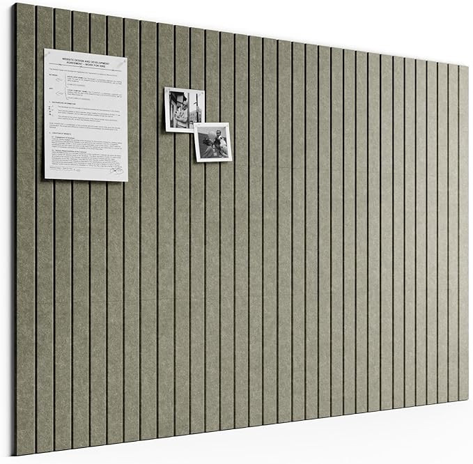 48"x 36" Large Felt Bulletin Board Tiles, Earth Brown | 12-Pack Cork Board Alternative, Wall Deco... | Amazon (US)