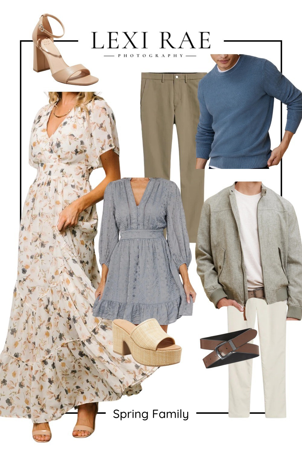 Spring Family Photography Session InspirationPerfect outfit combination for a family with teens. 

#LTKSeasonal #LTKfamily #LTKmens