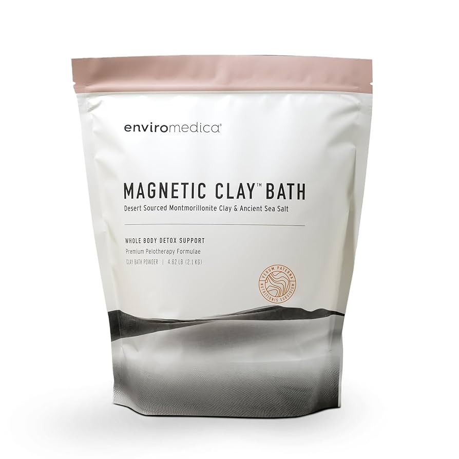 Enviromedica Magnetic Bentonite Clay Bath - Sodium & Calcium Bentonite Clay Bath Soak Powder with... | Amazon (US)