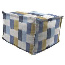 Cube Style Pouf Marled Stripe - Threshold™ designed with Studio McGee | Target