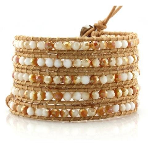 Sunrise Orange on Natural Leather | Victoria Emerson