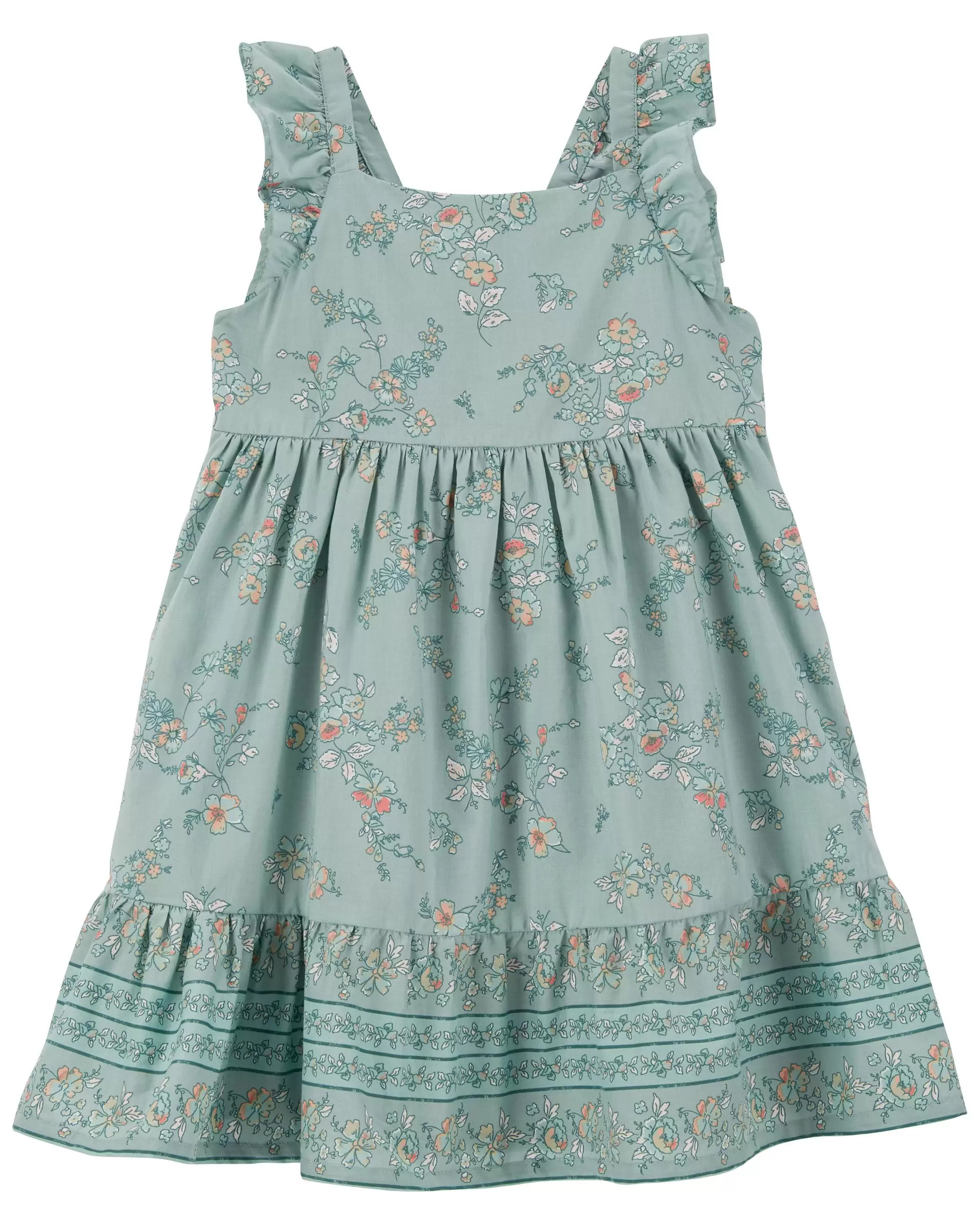 Toddler Floral Print Ruffle Babydoll Dress | Carter's