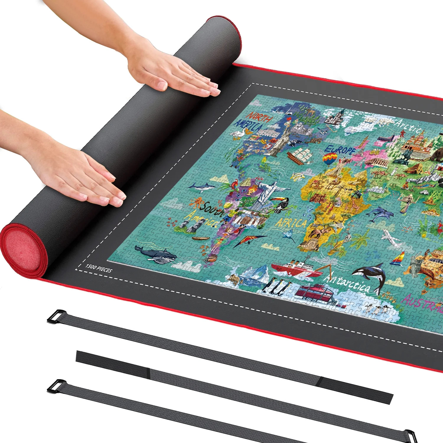 GlamourGarden Rubber Roll Up Jigsaw Puzzle Mat | Walmart (US)