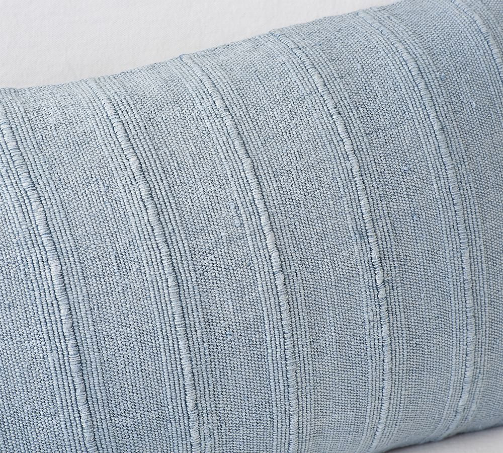 Relaxed Striped Lumbar Throw Pillow | Pottery Barn (US)