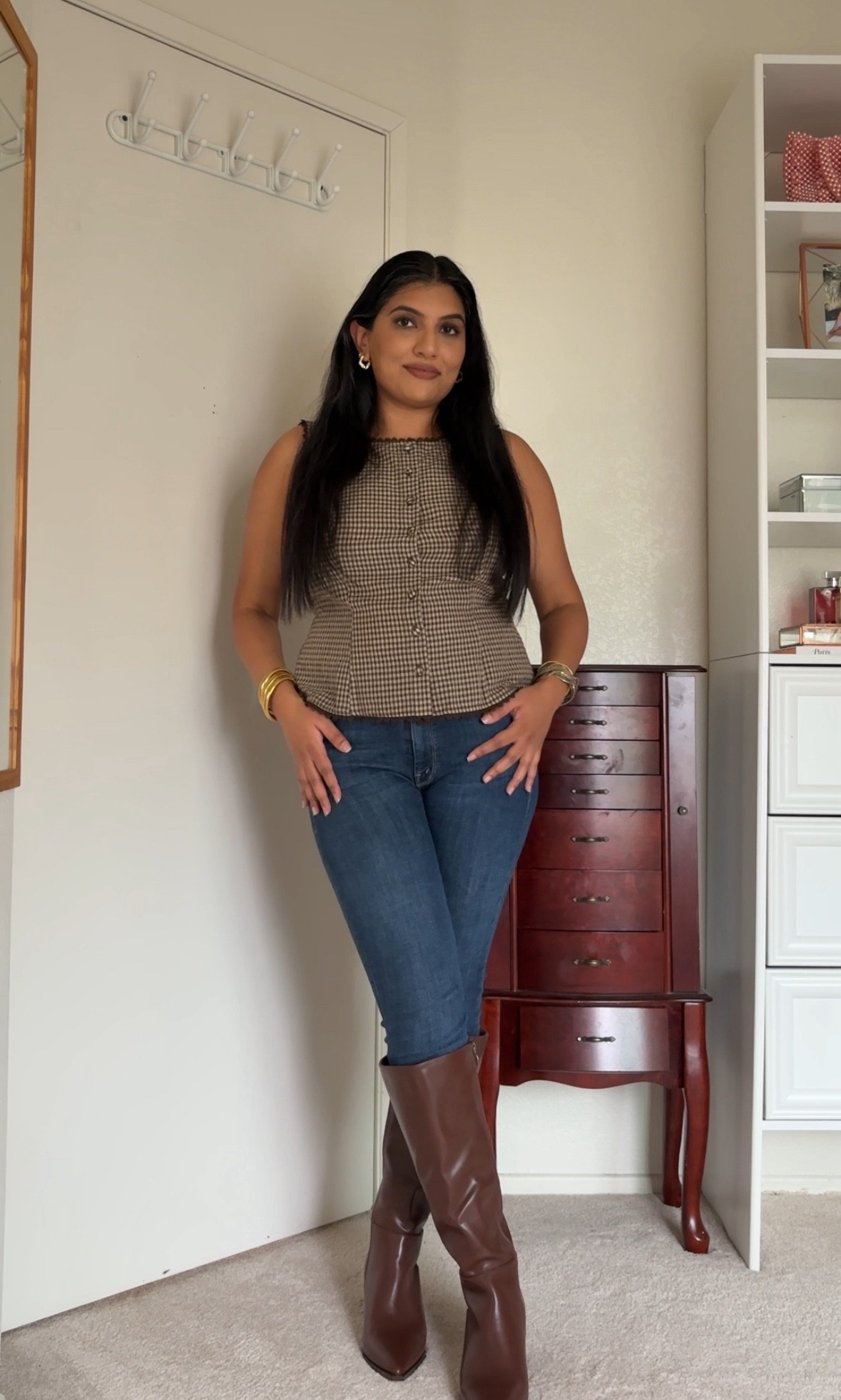 Fall outfits, knee highs boots, affordable boots, fall tops, skinny jeans, dark denim, Abercrombie jeans, affordable jeans, Amazon finds, fall style

#LTKStyleTip #LTKShoeCrush #LTKSeasonal
