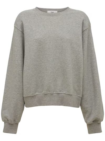 The Frankie Shop - Vanessa cotton jersey sweatshirt - Grey | Luisaviaroma | Luisaviaroma
