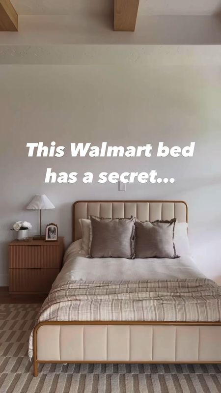 This Walmart bed has a secret… 4 hidden storage drawers! I love a beautiful + functional piece especially at Walmart prices! 

#LTKsalealert #LTKSeasonal #LTKhome