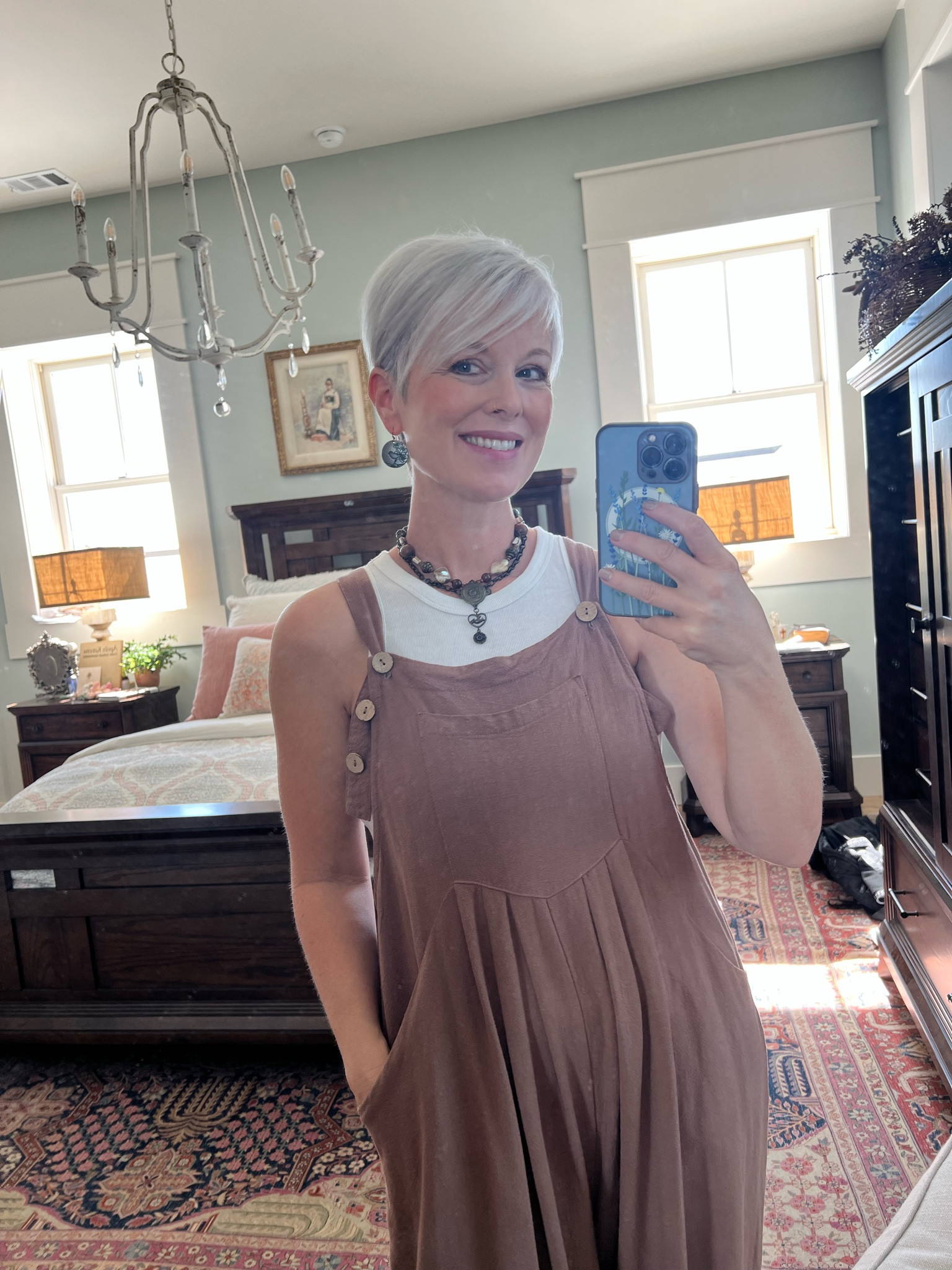 Not too many tank top days left! This is still versatile for fall! Throw on a jean jacket or sweater and some tennies❤️🔥#over50 #casual #comfy 

#LTKOver40 #LTKStyleTip