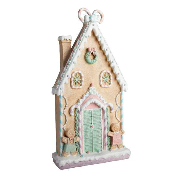 Mrs. Claus' Bakery Green Pastel Door Gingerbread House, 36" | At Home