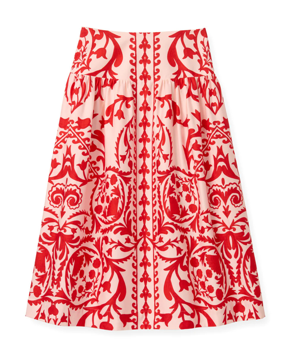 SU26 Georgia Skirt-Faraway Print-Poppy | Cartolina