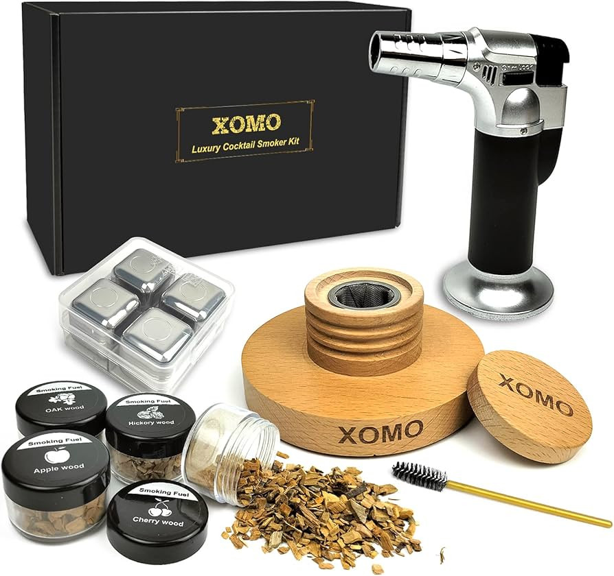Cocktail Smoker Kit with Torch, XOMO Old Fashioned Drink Smoker Infuser Kit for Cocktails, Whiske... | Amazon (US)