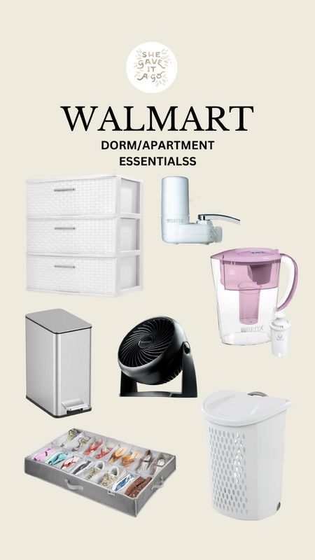 Dorm and apartment essentials and ideas // storage // Brita // fan // laundry bin all from Walmart @walmart Walmart home 

#LTKBacktoSchool #LTKunder50 #LTKhome