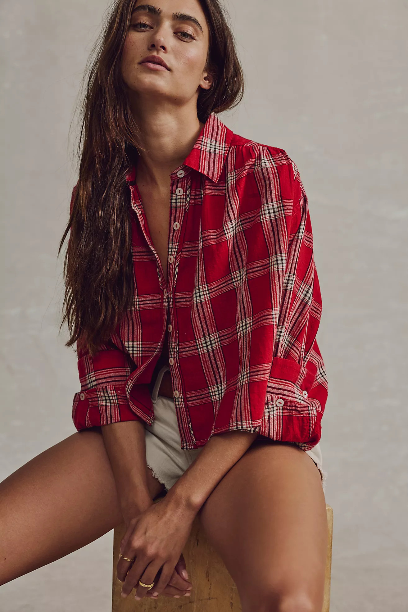 We The Free Mira Plaid Top | Free People (Global - UK&FR Excluded)