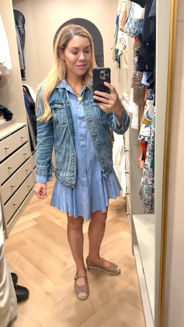 Denim Jacket
Denim Dress 
Spring Outfit 
Spring Dress
Espadrille Shoes 

#LTKSeasonal #LTKdayinmylife