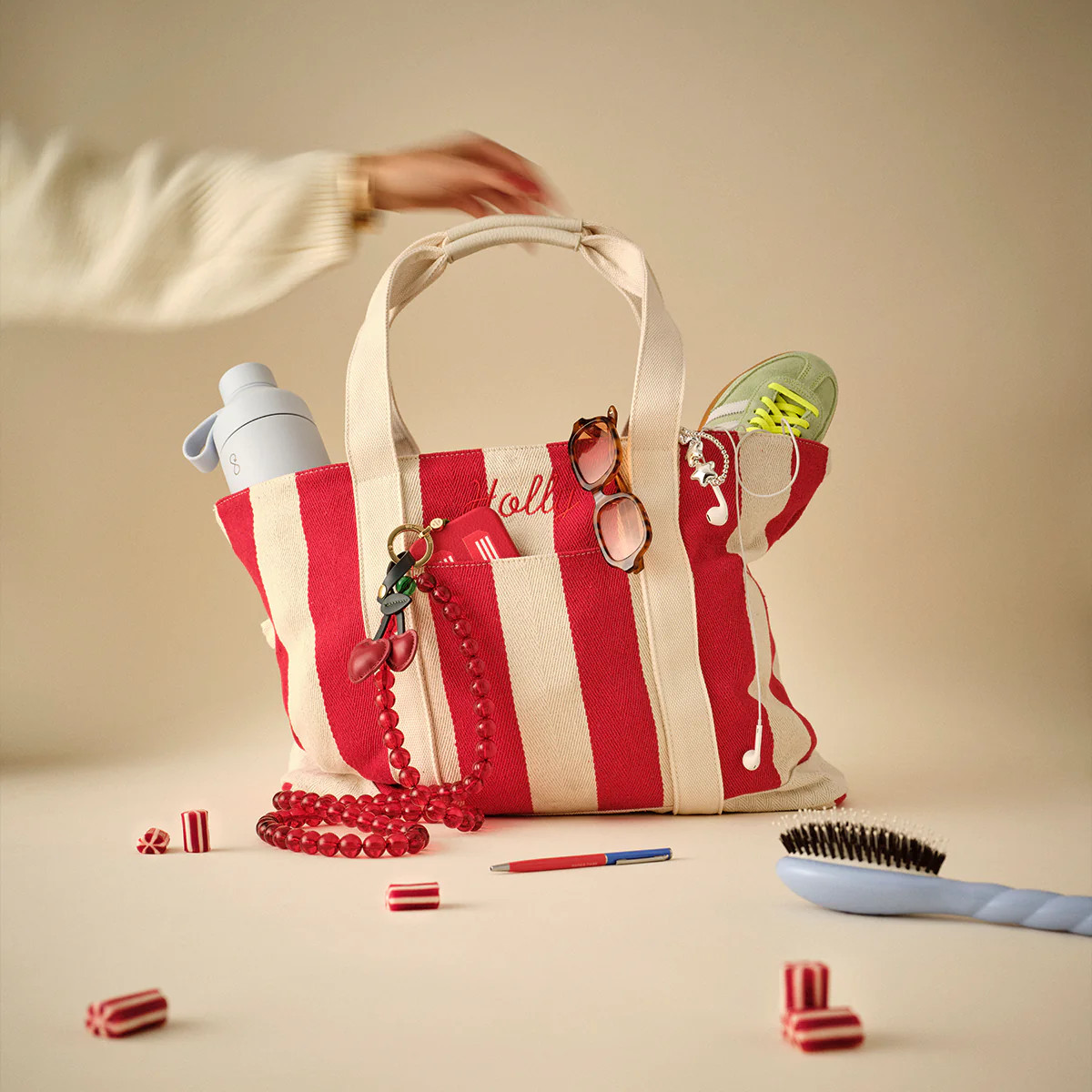 Personalised Stripe Boat Tote | Personalised Gifts | Not Another Bill | Not Another Bill
