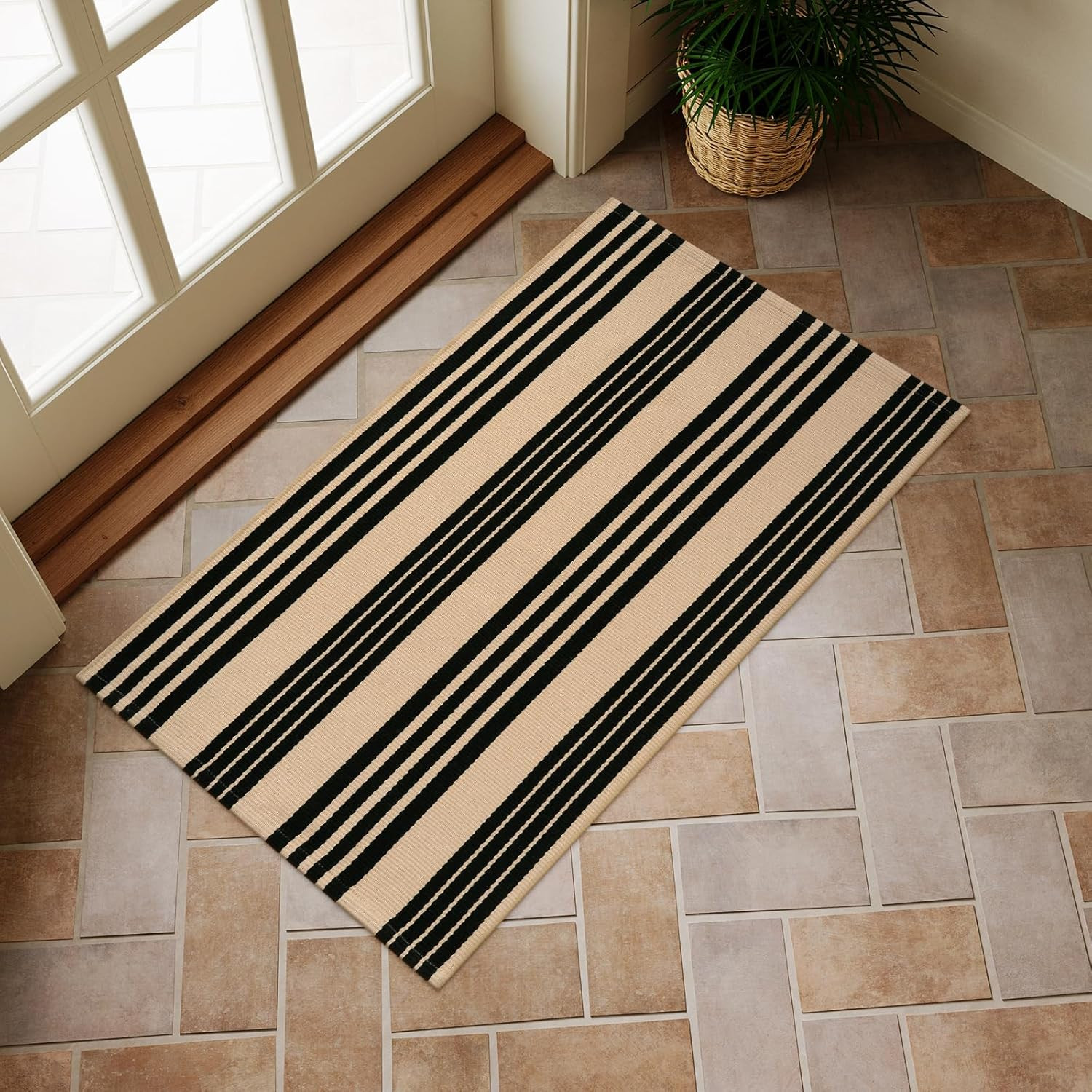 OJIA Front Door Mat Outdoor 24''x35'' Machine Washable Front Door Rug Entry Rug Indoor Outdoor Ru... | Amazon (US)
