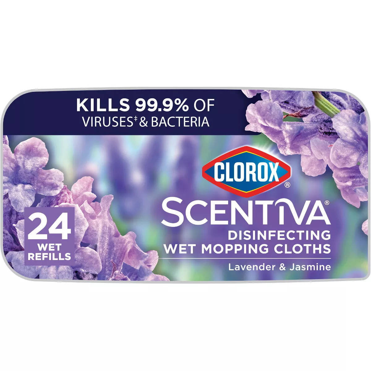 Clorox Scentiva Disinfecting Wet Mopping Cloths - Lavender & Jasmine - 24ct | Target
