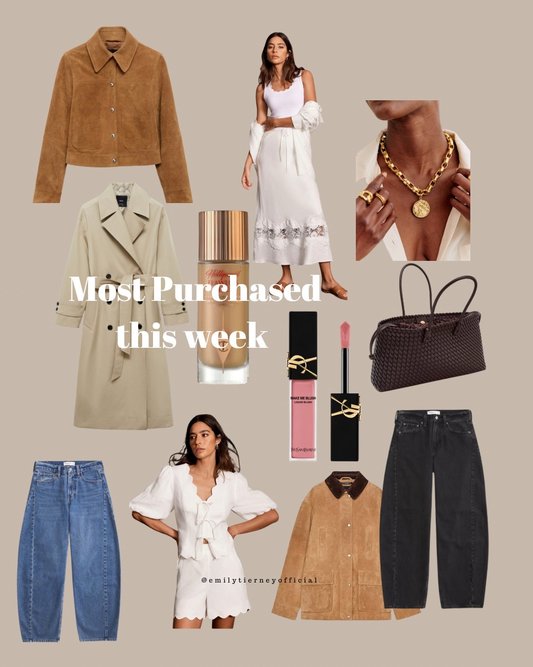 Suede jacket
Trench coat
Barrel jeans 
Woven leather bag
Barn jacket 
Linen skirt 
Spring outfits 
Spring makeup 

#LTKbeauty #LTKuk #LTKspring