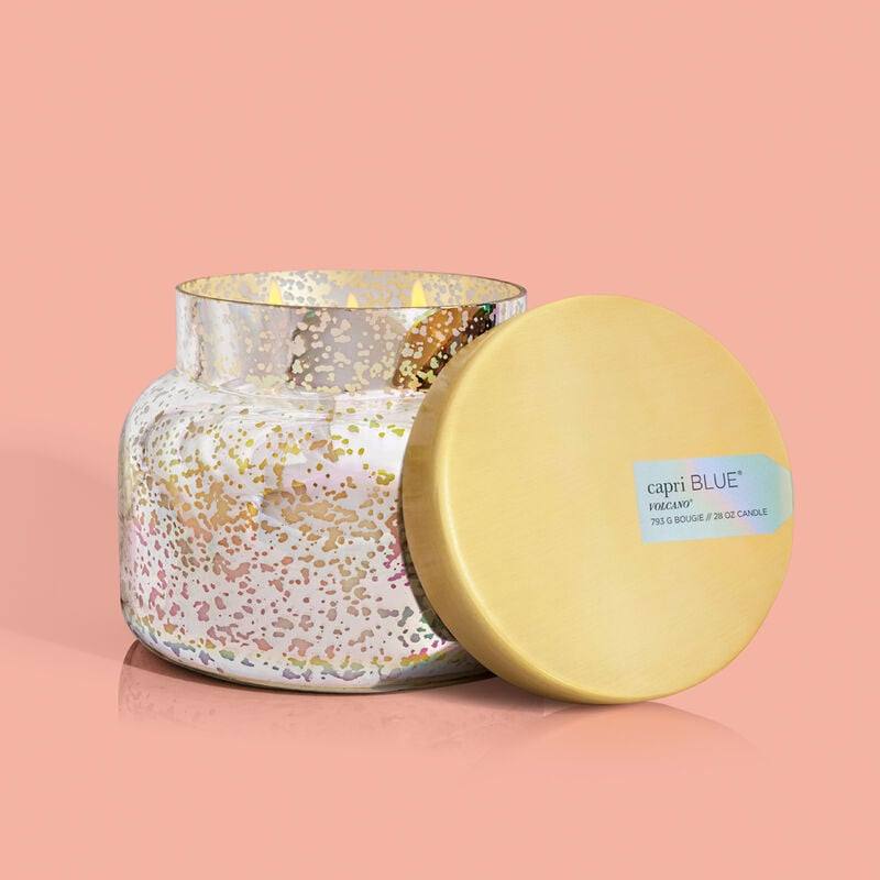 Volcano Mercury Iridescent Oversized Jar, 28 oz | Capri Blue | Capri-Blue