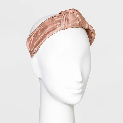 Organza Knot Headband - A New Day™ Peach Orange | Target