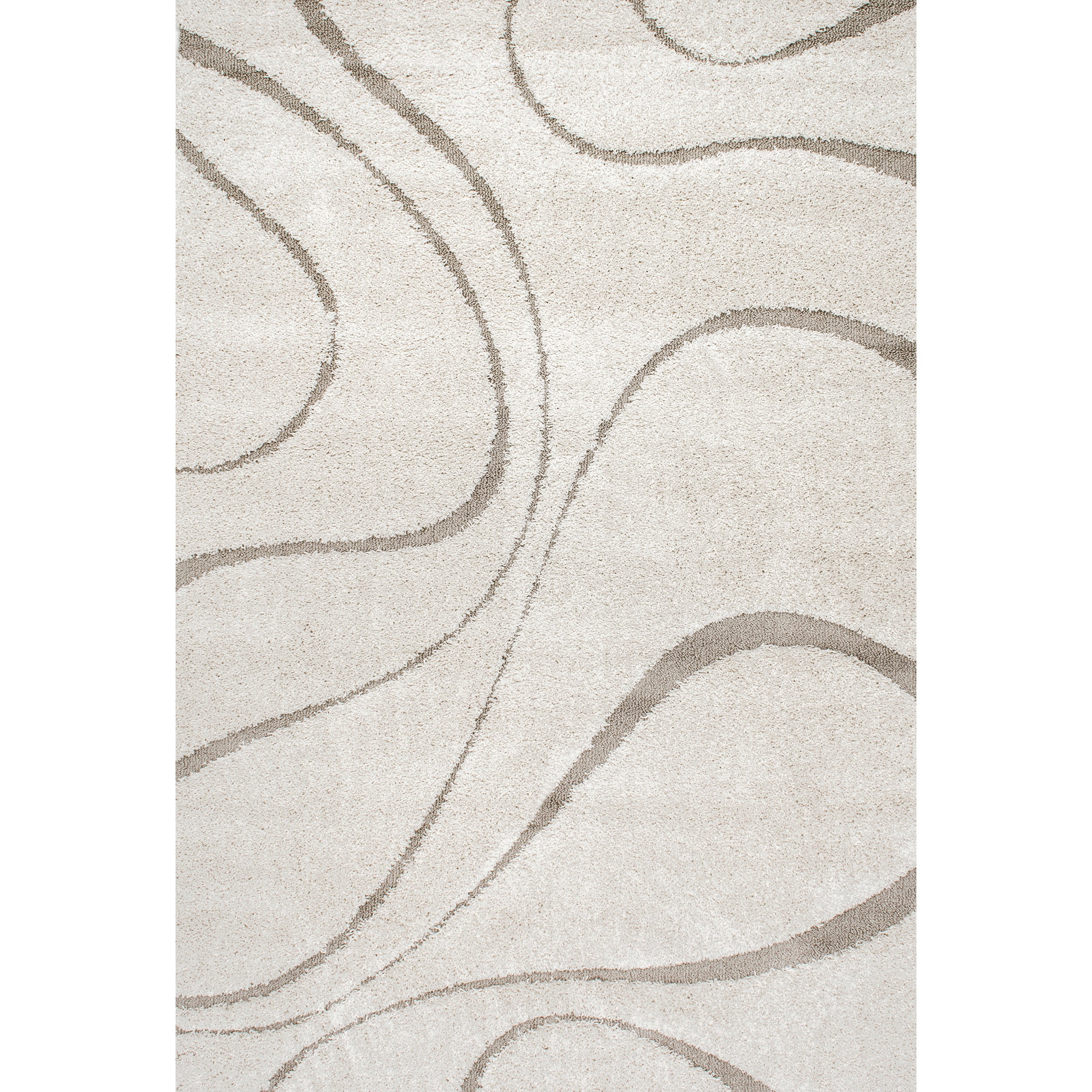 nuLOOM Carolyn Modern Shag Area Rug, 5' 3" x 7' 6", Cream | Walmart (US)