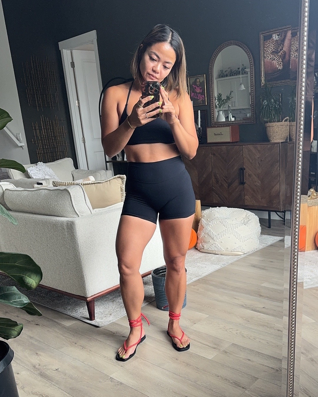 I tried on the Veronica Beard version at Nordstrom, then found this dupe for ½ the price. Honestly? I prefer the dupe. It feels just as nice, and the red is much more vibrant. ❤️ 

Fit: True to size. I’m wearing a size 7. ❤️

Just a heads-up: These sandals run a bit narrow, so if you have wider feet, you may want to keep that in mind.

#LTKmomlife #LTKootd #LTKActive