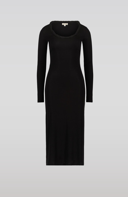 SAEMDI Twisted Jersey Dress in Black at Nordstrom, Size Small | Nordstrom
