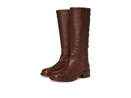 Steve Madden Women's Riggs Knee High Boot, Rust Leather, 9.5 | Amazon (US)