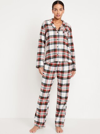 Flannel Pajama Set for Women | Old Navy (CA)