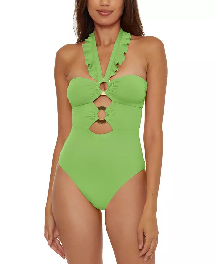 Soluna Women's Buckle-Up One-Piece Swimsuit - Macy's | Macy's