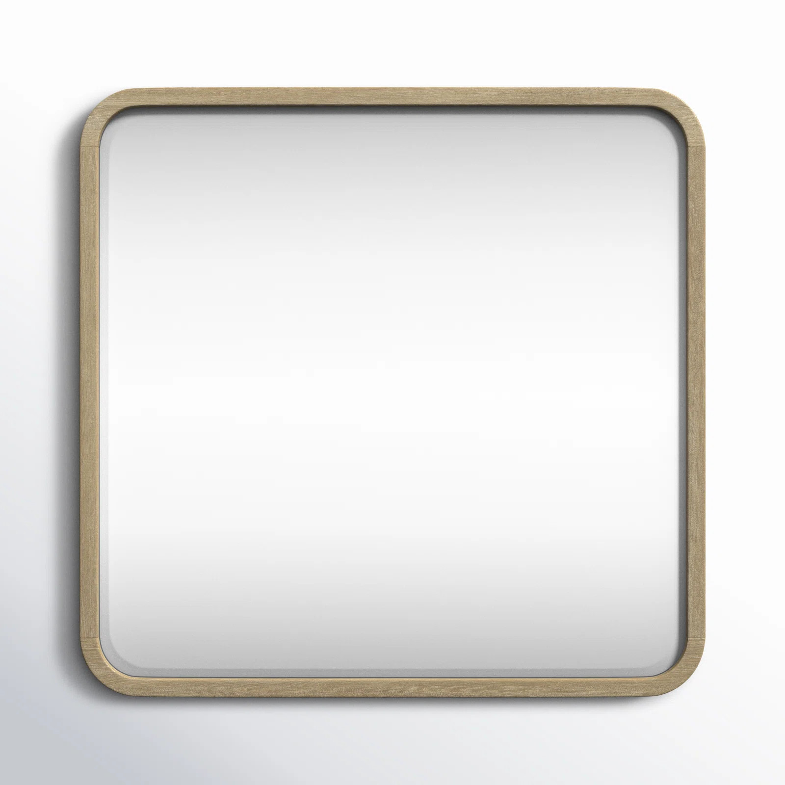 Lucie Beveled Glass Wall Or Dresser Mirror In Buff Cream | Wayfair North America