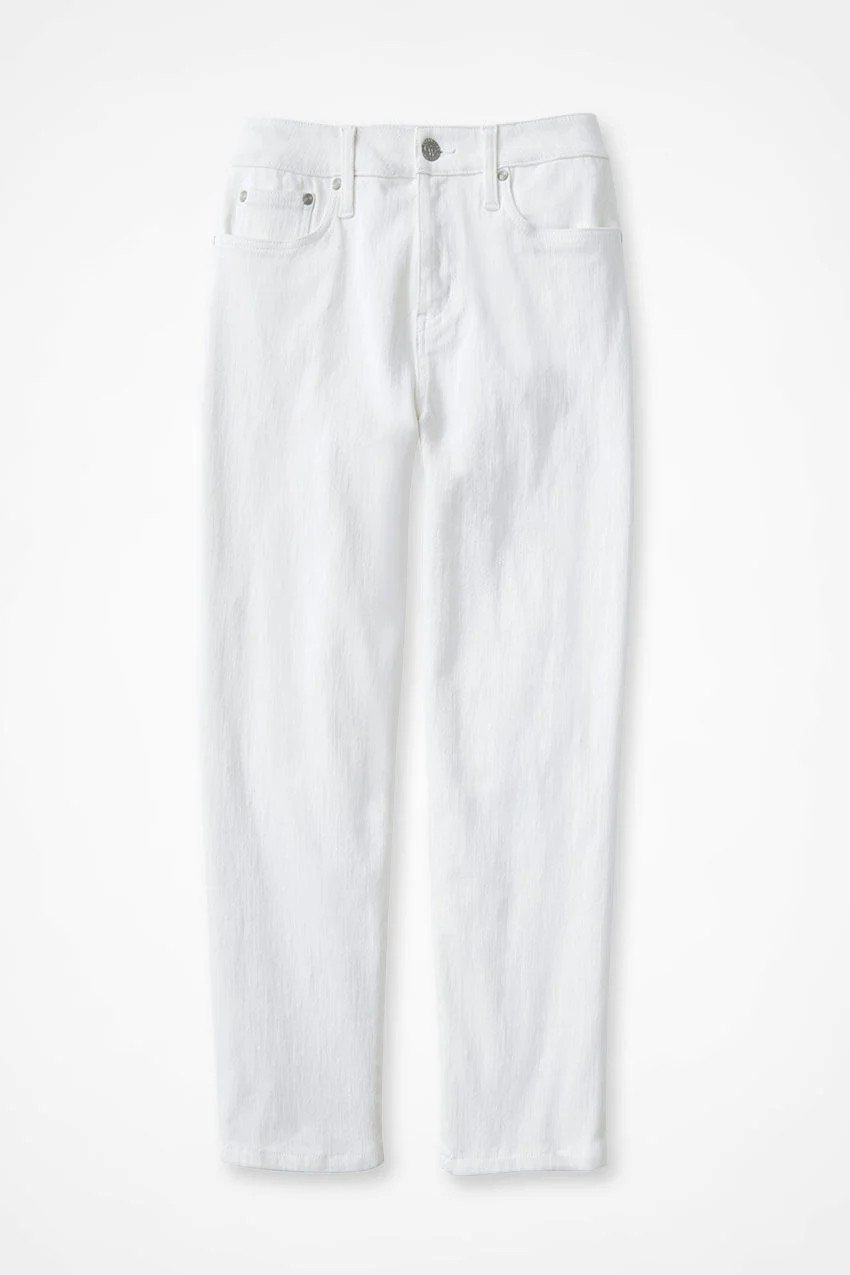 Knit Denim High Rise Straight-Leg Cropped Jeans | Coldwater Creek