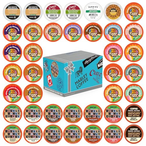 Flavored Decaf Coffee Pods Variety Pack, Great Mix of Decaffeinated Coffee Pods Compatible with all Keurig K Cups Brewers, 40 Count Bulk Pack | Amazon (US)