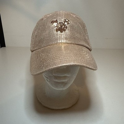 Disneyland Disney Parks Mickey Rose Gold Sequin Baseball Women's Hat Sz 55-59CM | eBay US