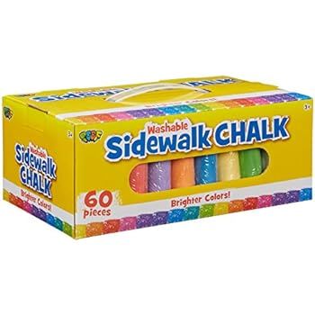 Chalk City - 20 Piece Jumbo Washable Sidewalk Chalk | Amazon (US)