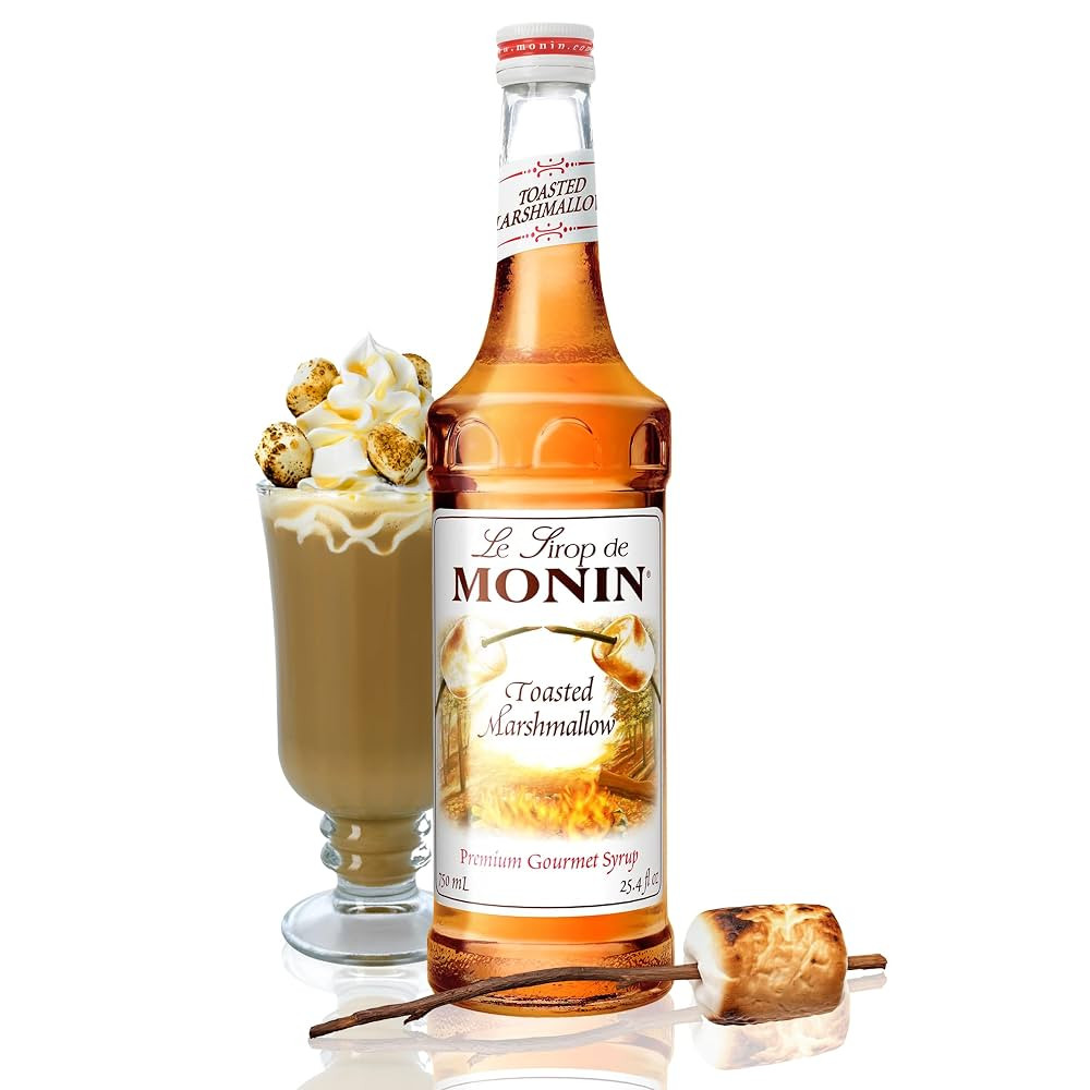 Monin - Toasted Marshmallow Syrup, Flavor of Campfire Treats, Natural Flavors, Great for Mochas, ... | Amazon (US)