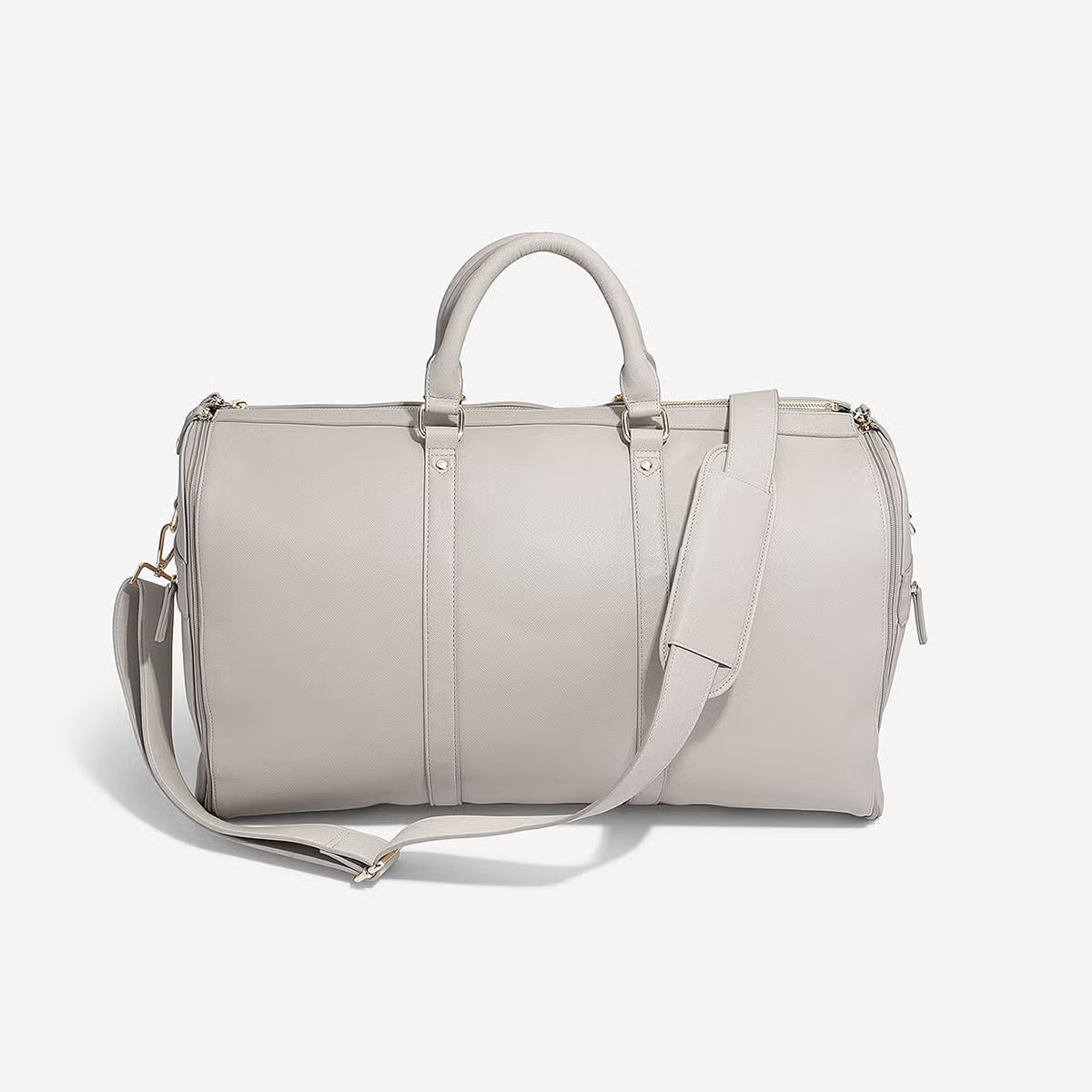 Stackers Weekender Garment Bag Taupe | The Container Store