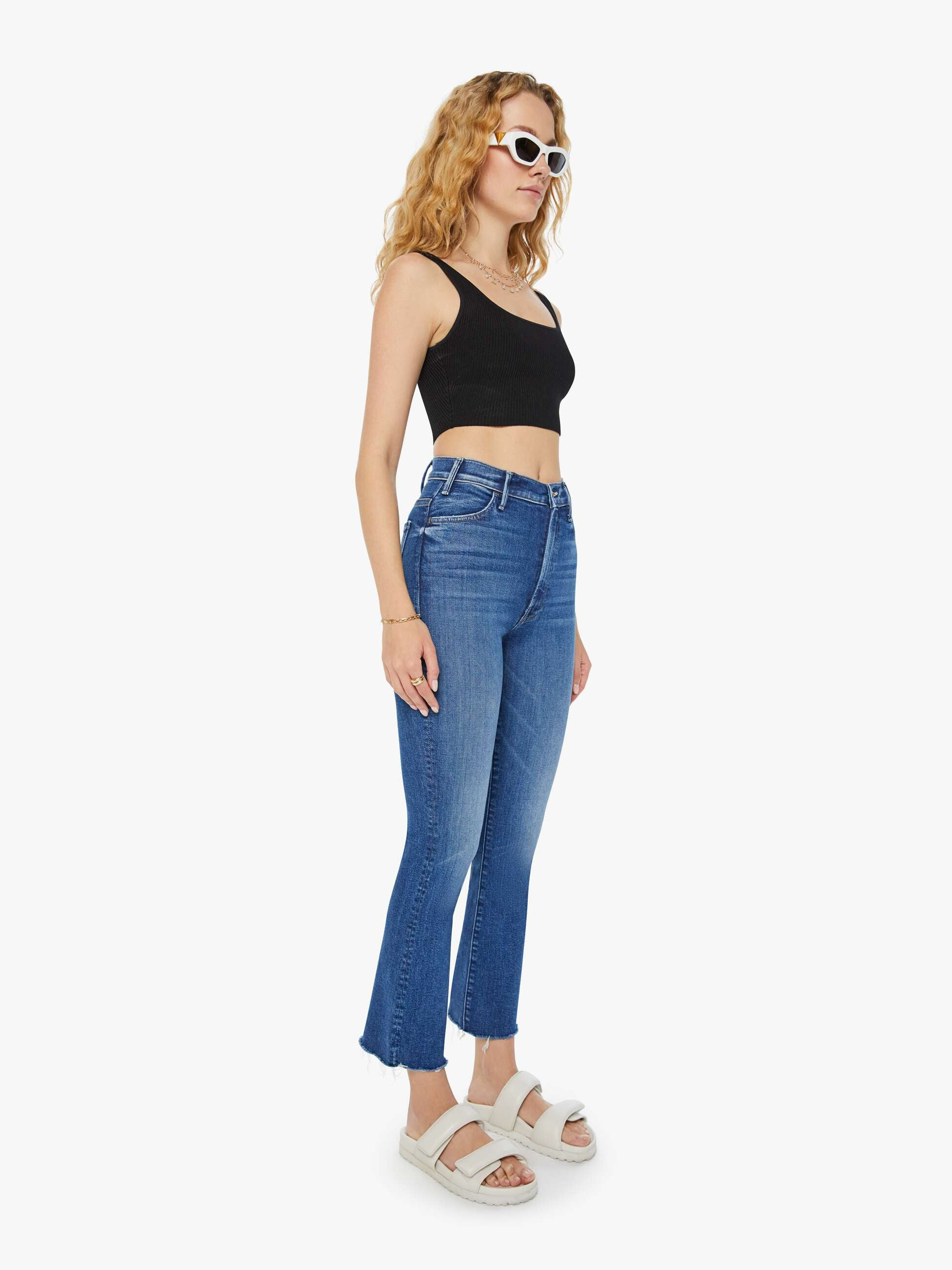 The Insider Crop Step Fray - Off Limits | Mother Denim