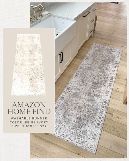 HOME \ Amazon find - washable rug! Styling it in my kitchen👌🏻 
Size: 2.6’x8’ - $72

Decor
Entry 

#LTKfindsunder100 #LTKhome